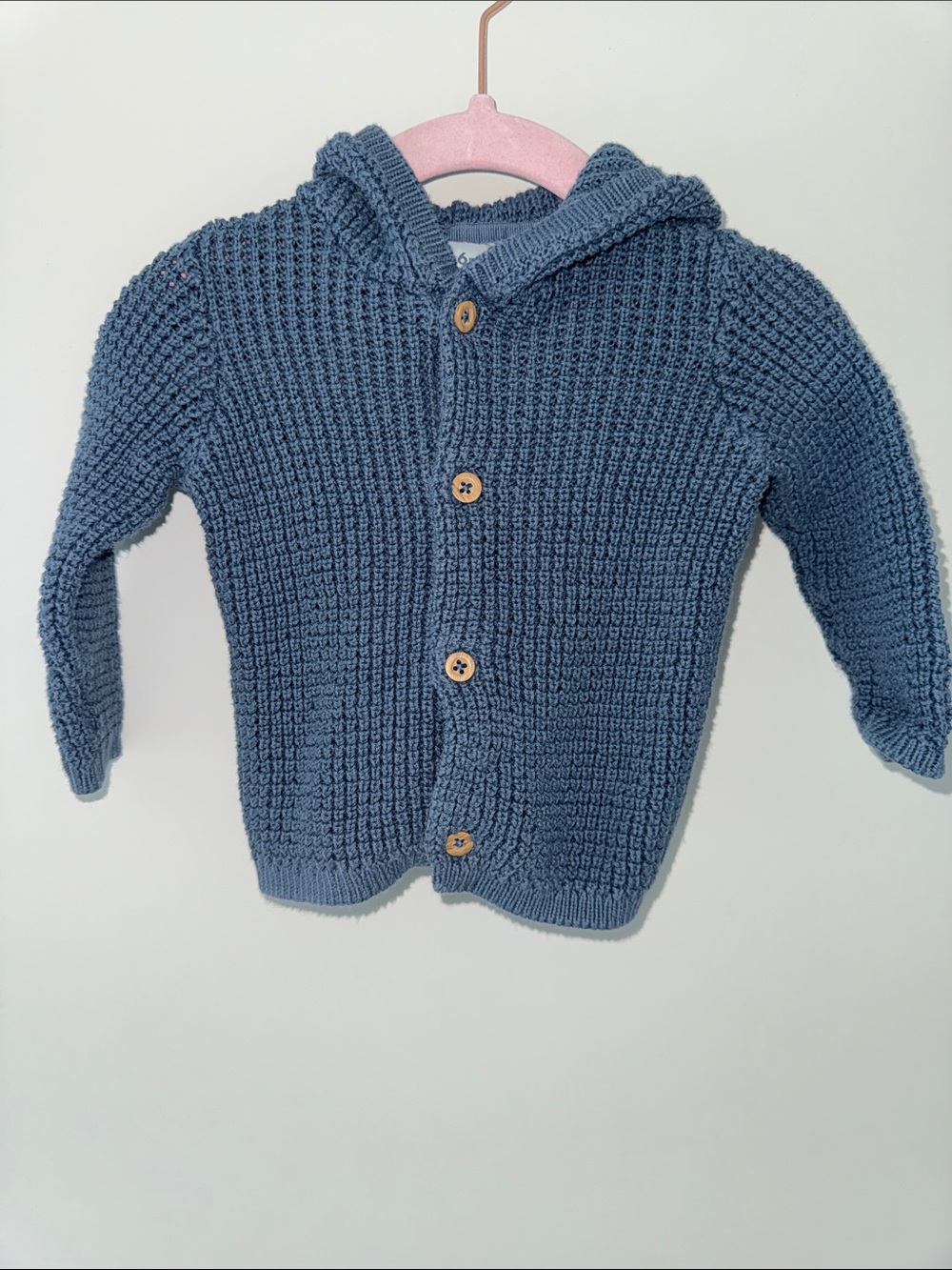 Carter's Hooded Knit Cardigan - Blue